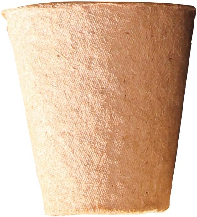Wood Fibre Plant Pots, 8cm round, pack of 48