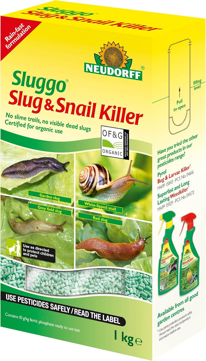 Sluggo Slug and Snail killer 1kg plus 20% free