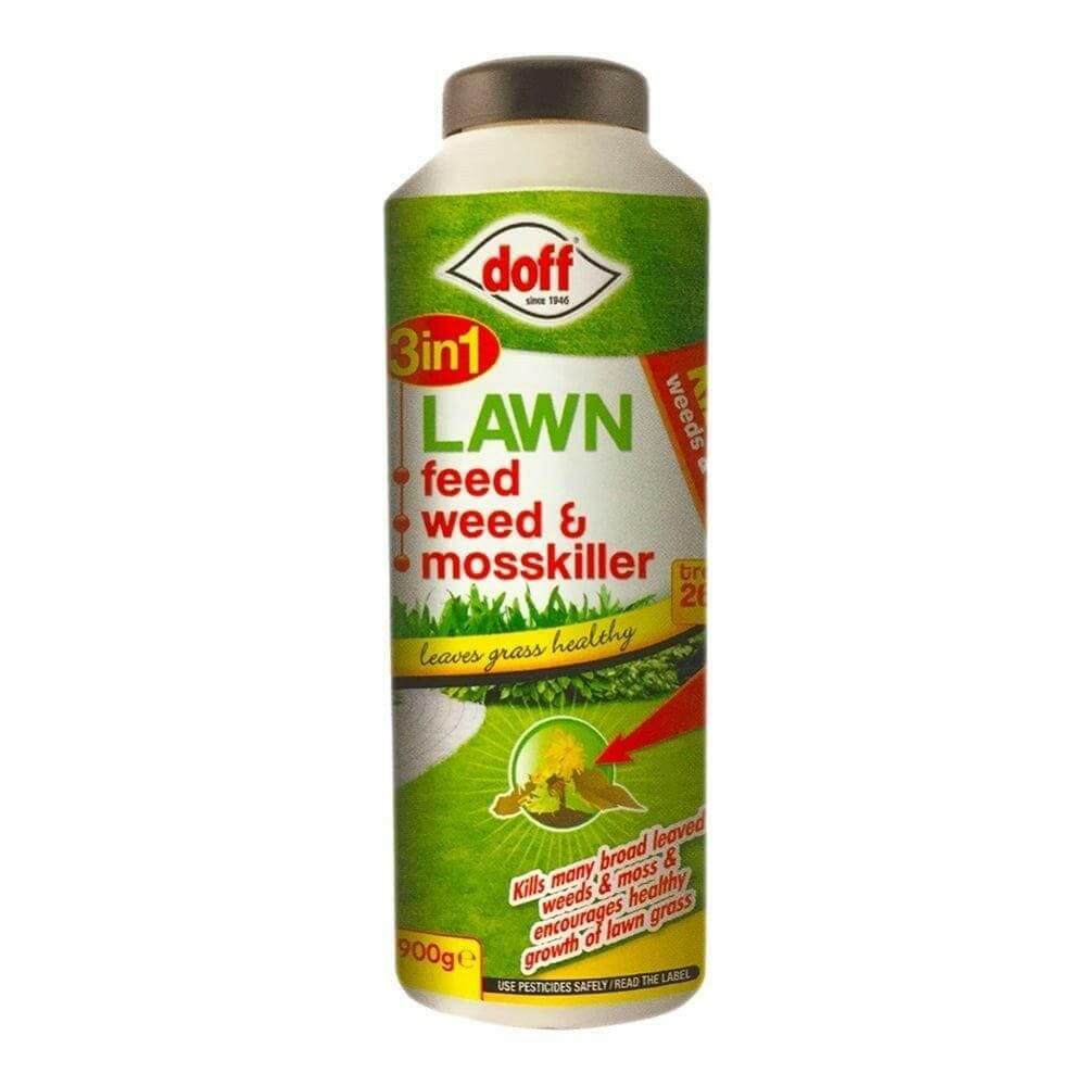 Doff 3 in 1 Lawn Feed, Weed and Mosskiller  900g pack.