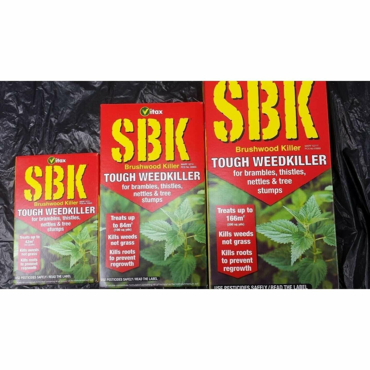 VITAX SBK BRUSHWOOD KILLER TOUGH WEEDKILLER 250ML BRAMBLES NETTLES TREE STUMPS.