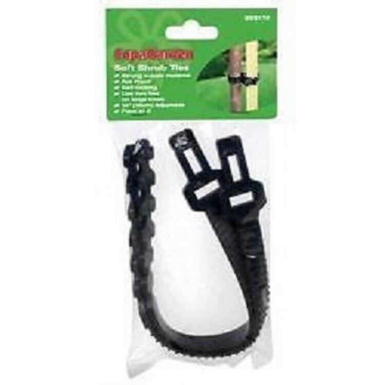 Shrub Ties Plant Ties Soft SupaGarden Adjustable  - Pack of 2, 35cm length.