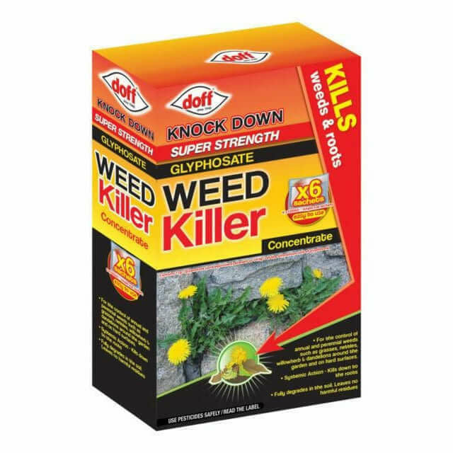 Doff Knock Down Super Strength Glyphosate Weedkiller 6 Sachet 6x100ml  from Gardening Requisites 7.29