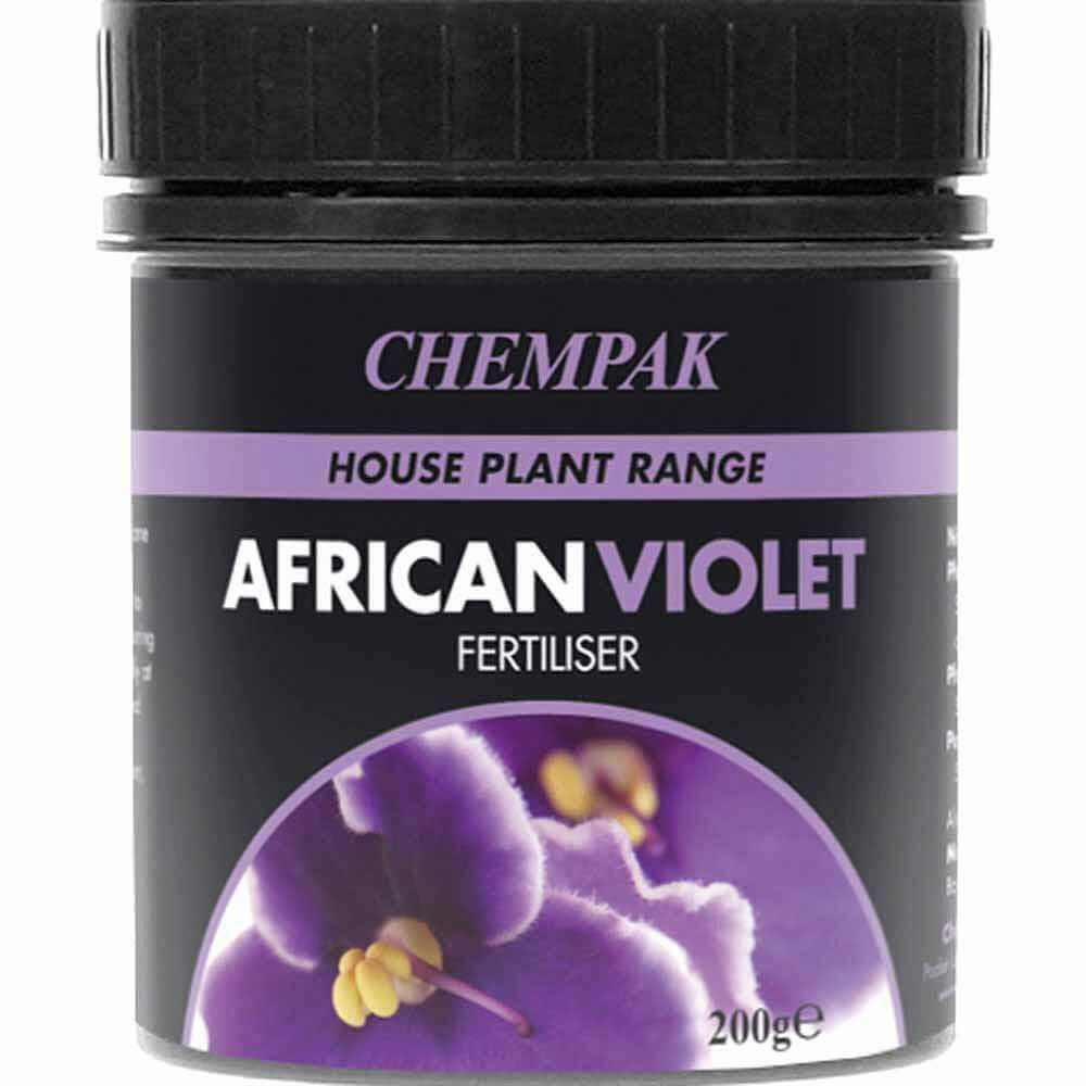 Chempak African Violet Fertiliser 200g. Soluble plant food.