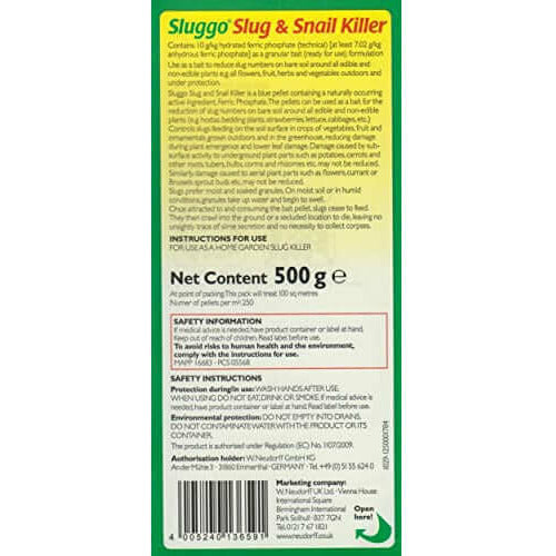 Sluggo Slug & Snail Killer - 500g  from Sluggo 4.95