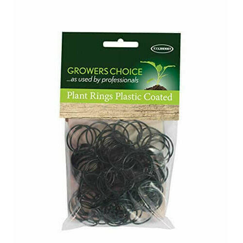 Tildenet Plant Rings plastic coated. Pack of 100 rings.