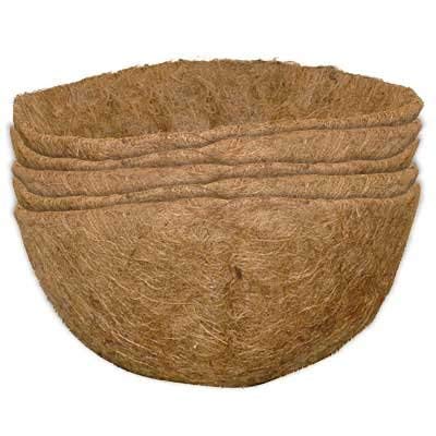 Coco fibre hanging basket liners 18'' Pack of 2 liners, heavy quality.  from Generic 13.99