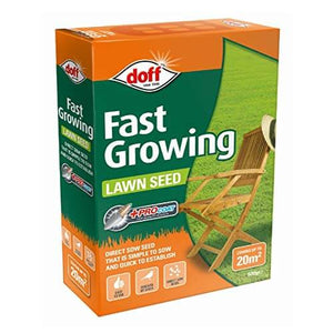 Doff Lawn grass Seed Fast Germination Rate for Spring and Summer Seeding, 1 x Doff Fast Acting Lawn Seed 500g by Thompson and Morgan  from Doff 4.99