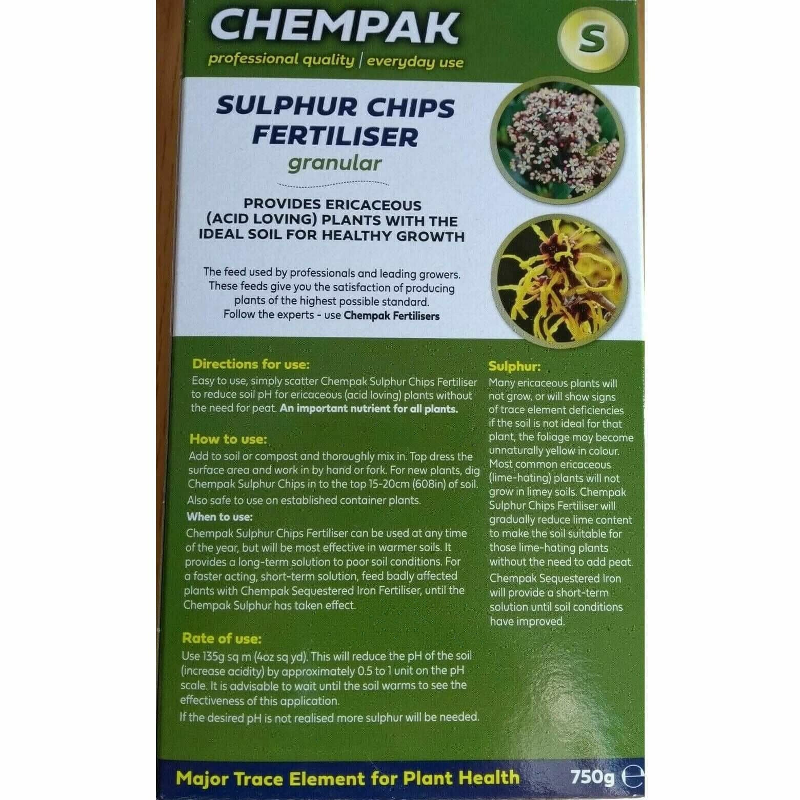 Chempak Sulphur Chips Granular Fertiliser 750g  from Chempak 5.95