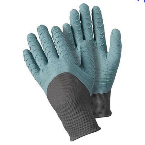 Briers All Seasons Gardener Gloves, Size Large, Light Blue Colour.