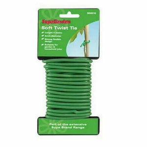 Supagarden Soft Twist Tie, 5 mtrs strong flexible tie  from Gardening Requisites 3.99