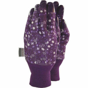 Town and Country Aquasure Jersey ladies gardening gloves, Medium size, Mauve.